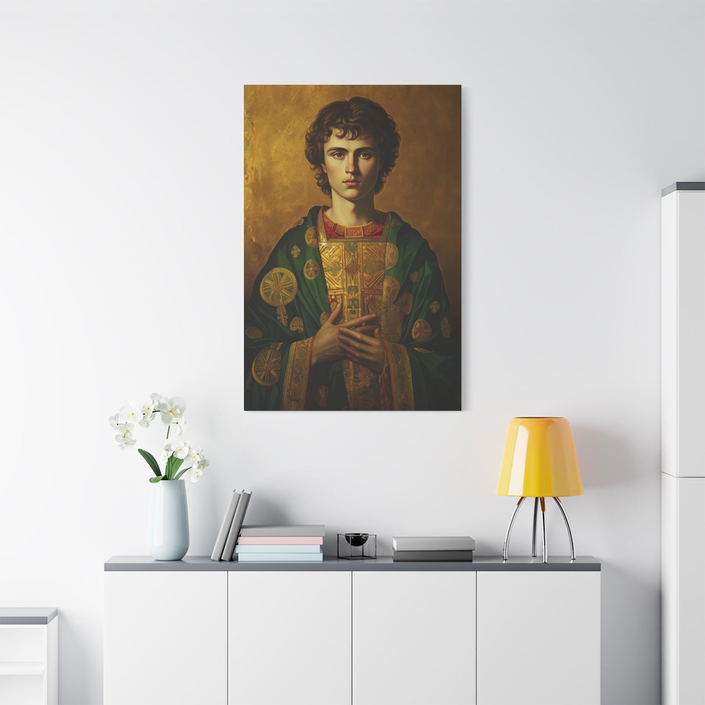Saint Pantaleon Canvas Print - Multiple Sizes - Catholic Home art - Museum Wrapped Canvas - Sanctified Souls Print