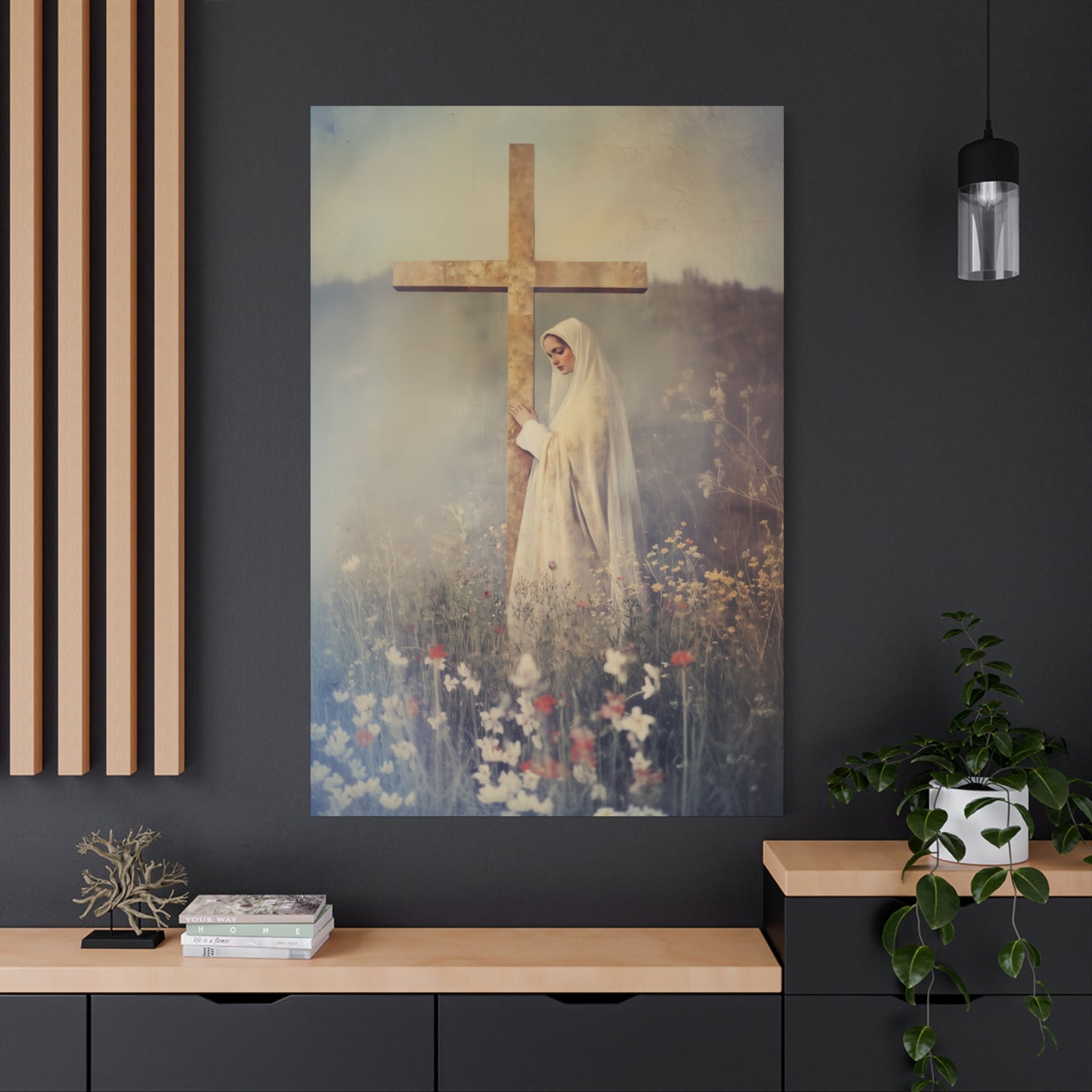 The Feast of the Exaltation of the Holy Cross - Multiple Sizes - Catholic Home art - Museum Wrapped Canvas - Sanctified Souls Print