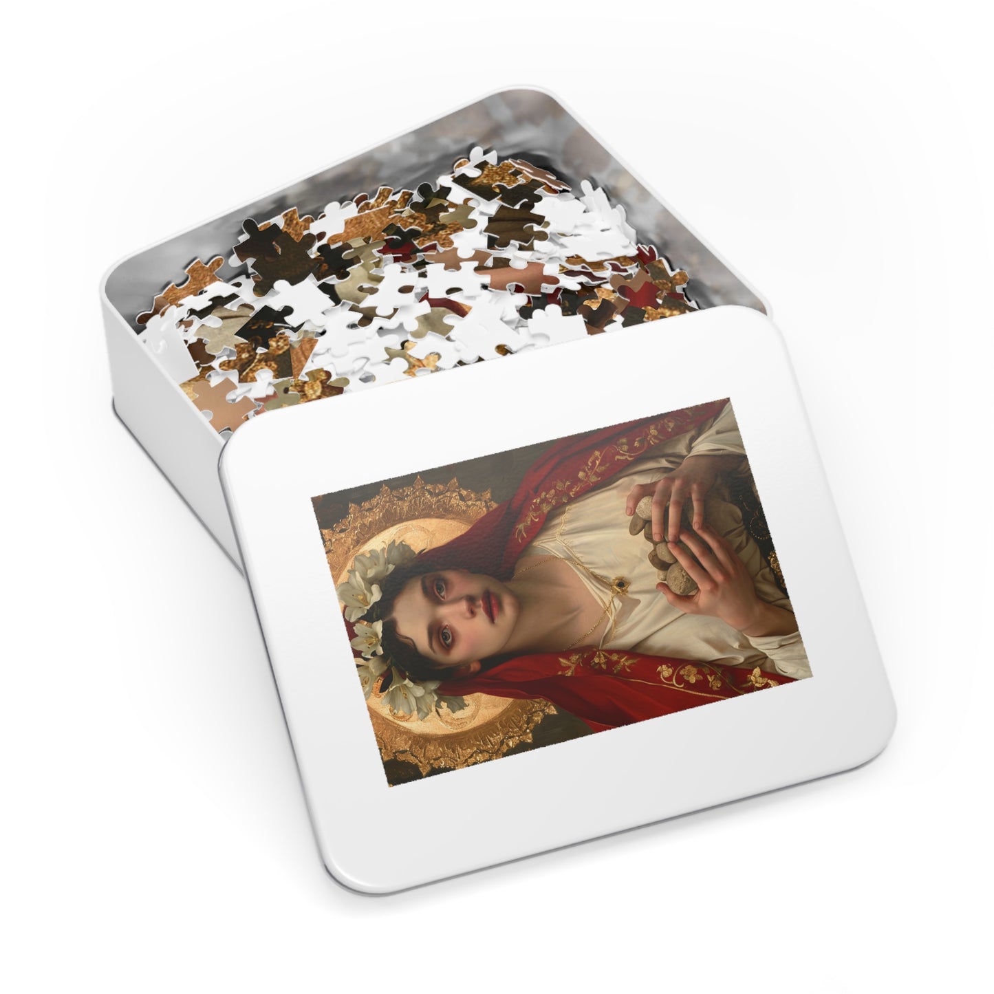 Saint Emerentiana - Puzzle and Keepsake Tin - Jigsaw Puzzle (30, 110, 252, 500,1000-Piece) - Religious Puzzle