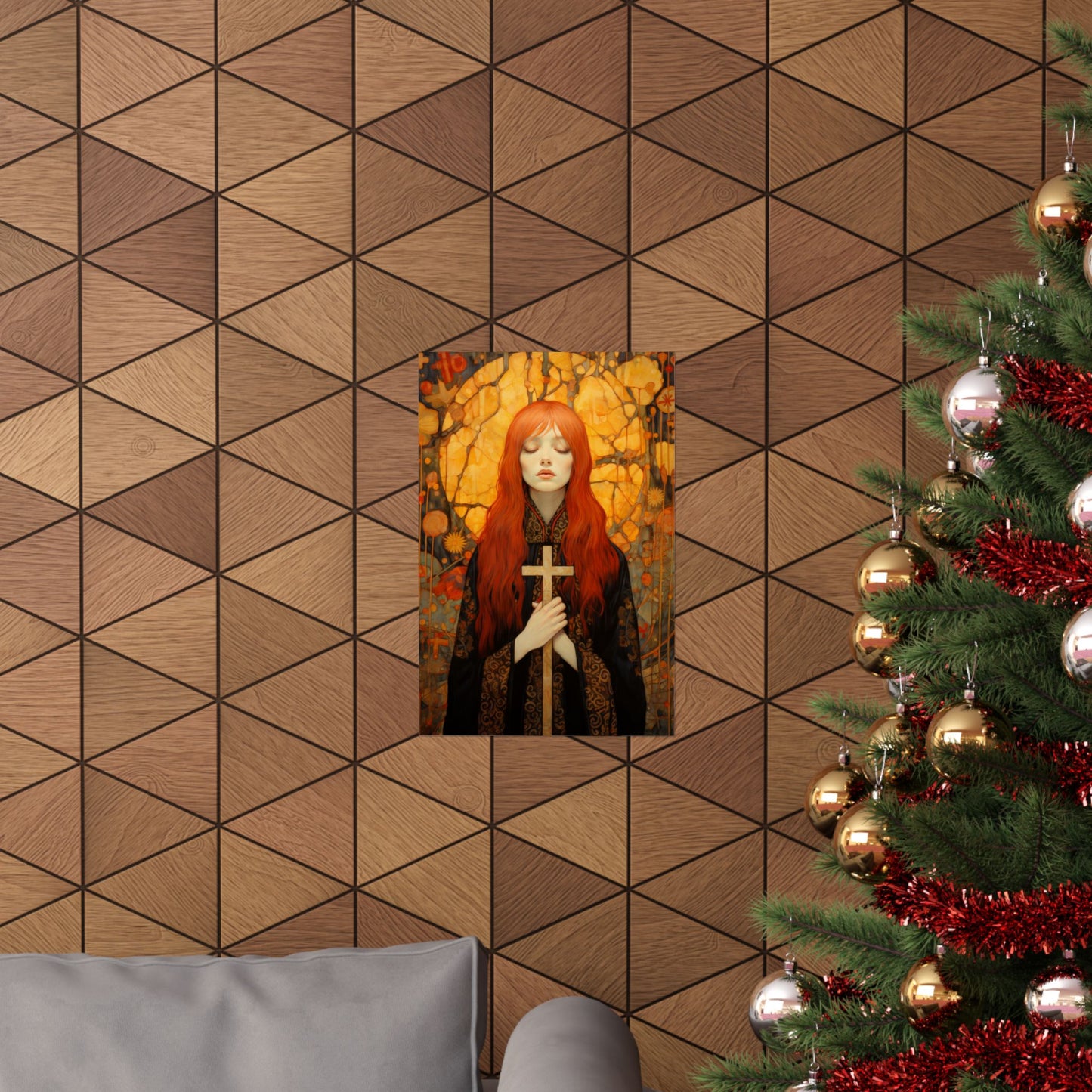 Saint Mary Magdalene - Inner Light and Peace Print - Sanctified Souls Print - Multiple Sizes - Premium Matte Vertical Posters