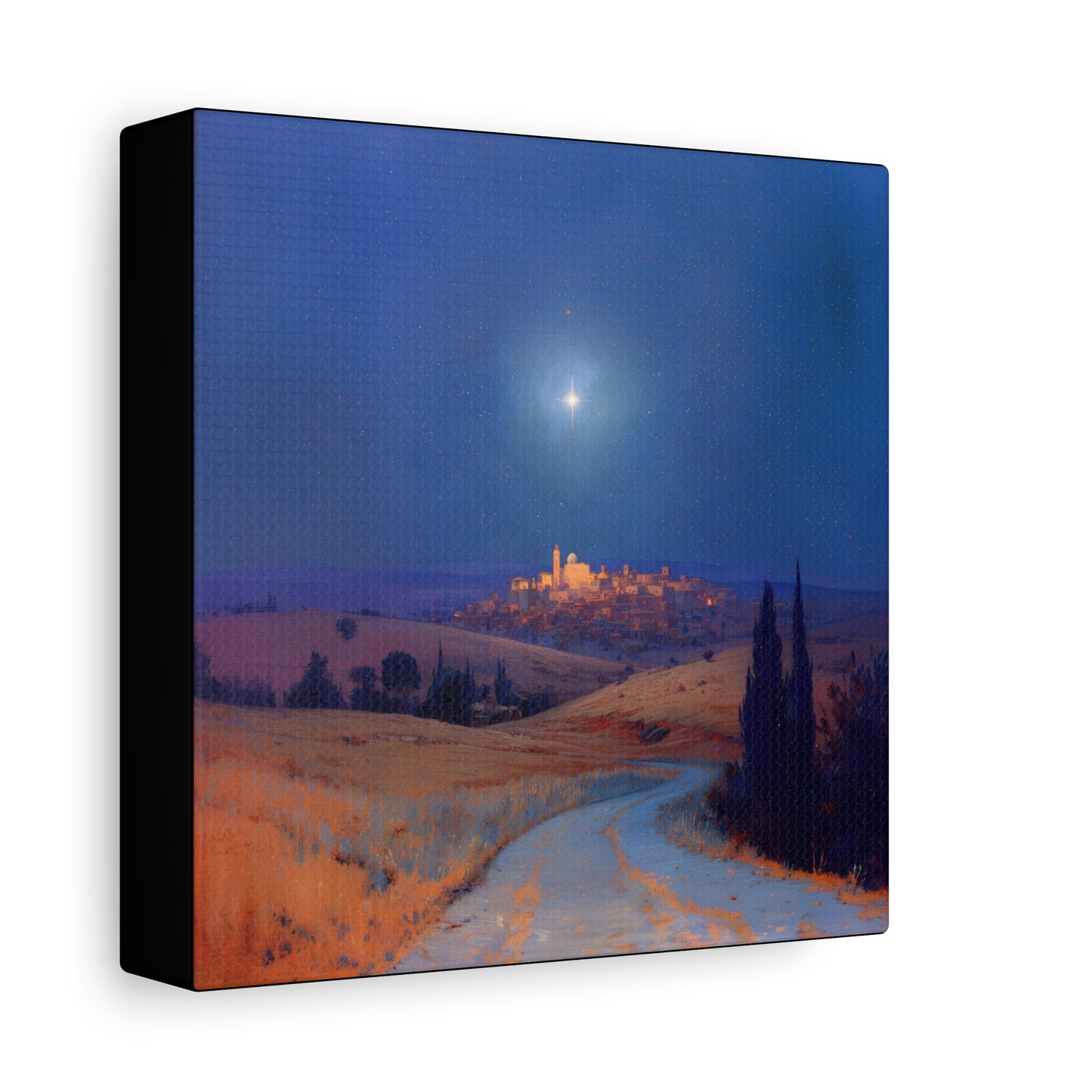 Bethlehem Wrapped in the Light of His Coming - Gallery Wrapped Canvas - Print - Religious Art for your Home - Catholic