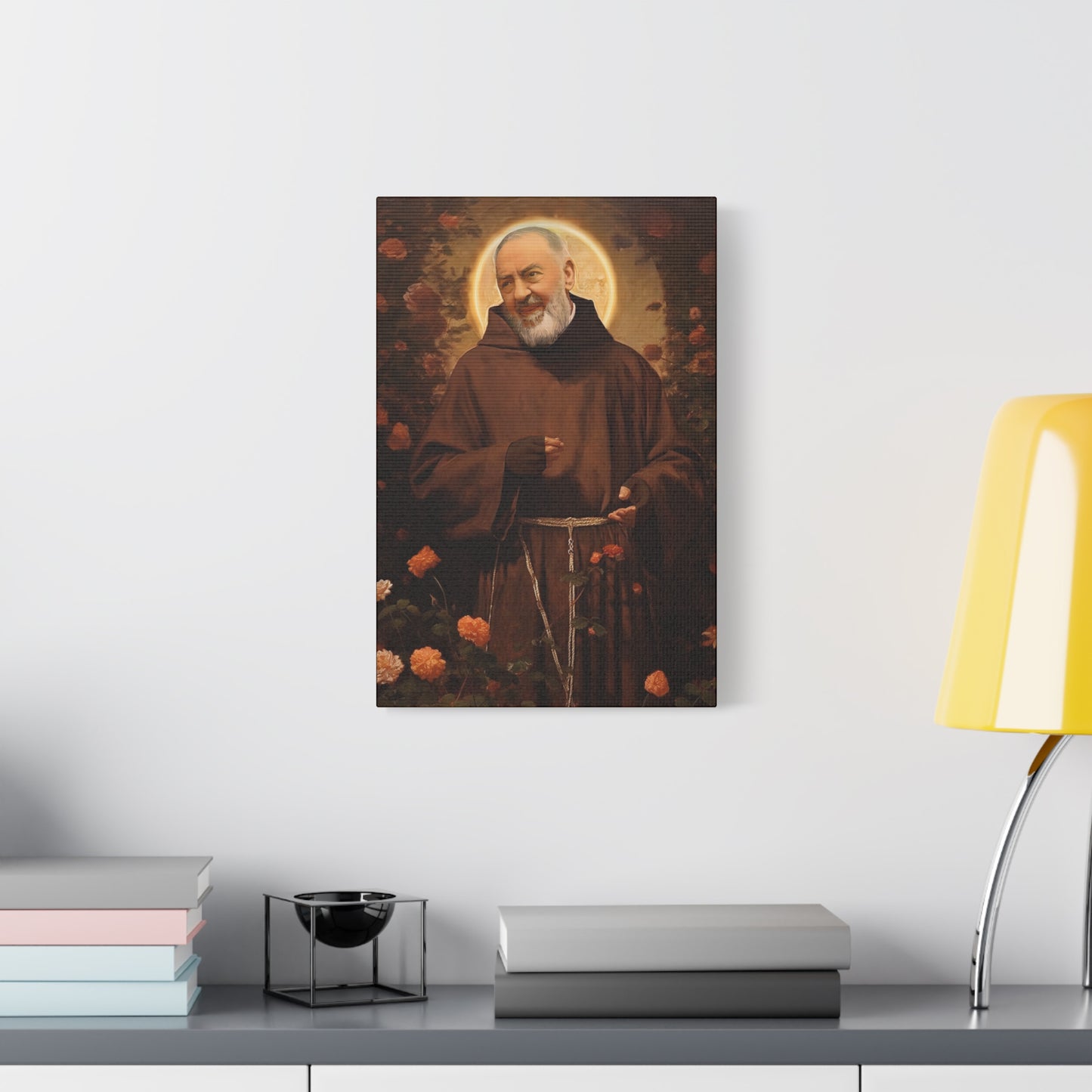 Saint Padre Pio - Museum Wrapped Canvas - Sanctified Souls Print - Religious Art for your Home