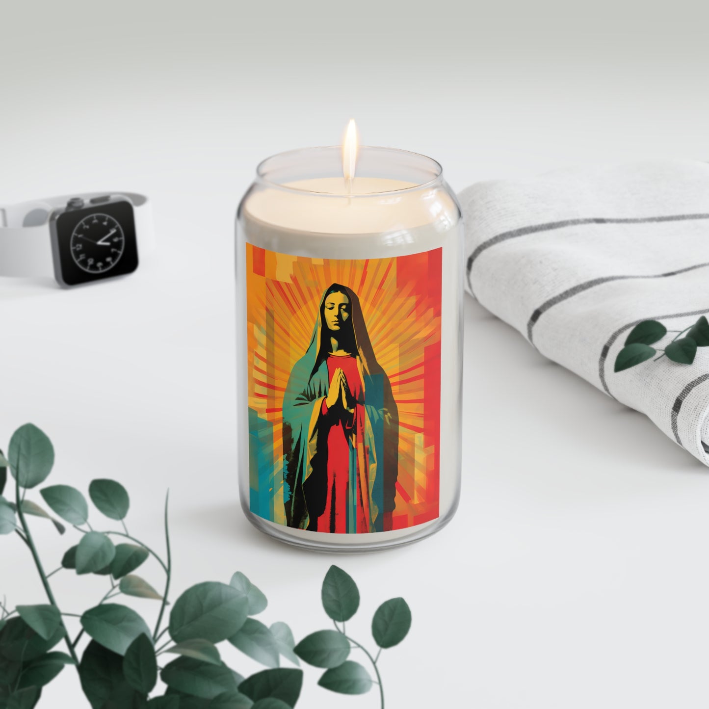 Our Lady of Guadalupe's Radiance  - Scented Prayer Candle, 13.75oz - Tall Size - Religious Prayer Candle - Catholic Art - Religious Gift