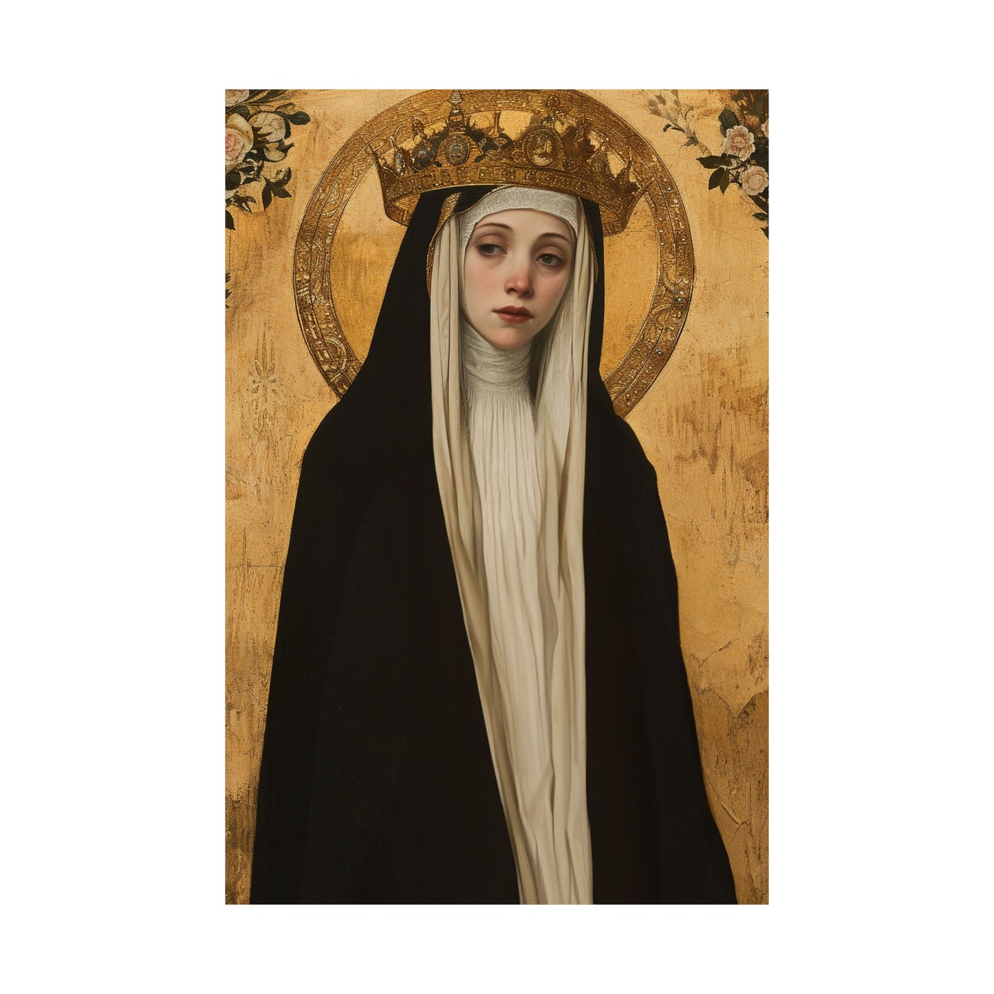 Saint Margaret of Hungary - Sanctified Souls Print - Multiple Sizes - Premium Matte Vertical Posters