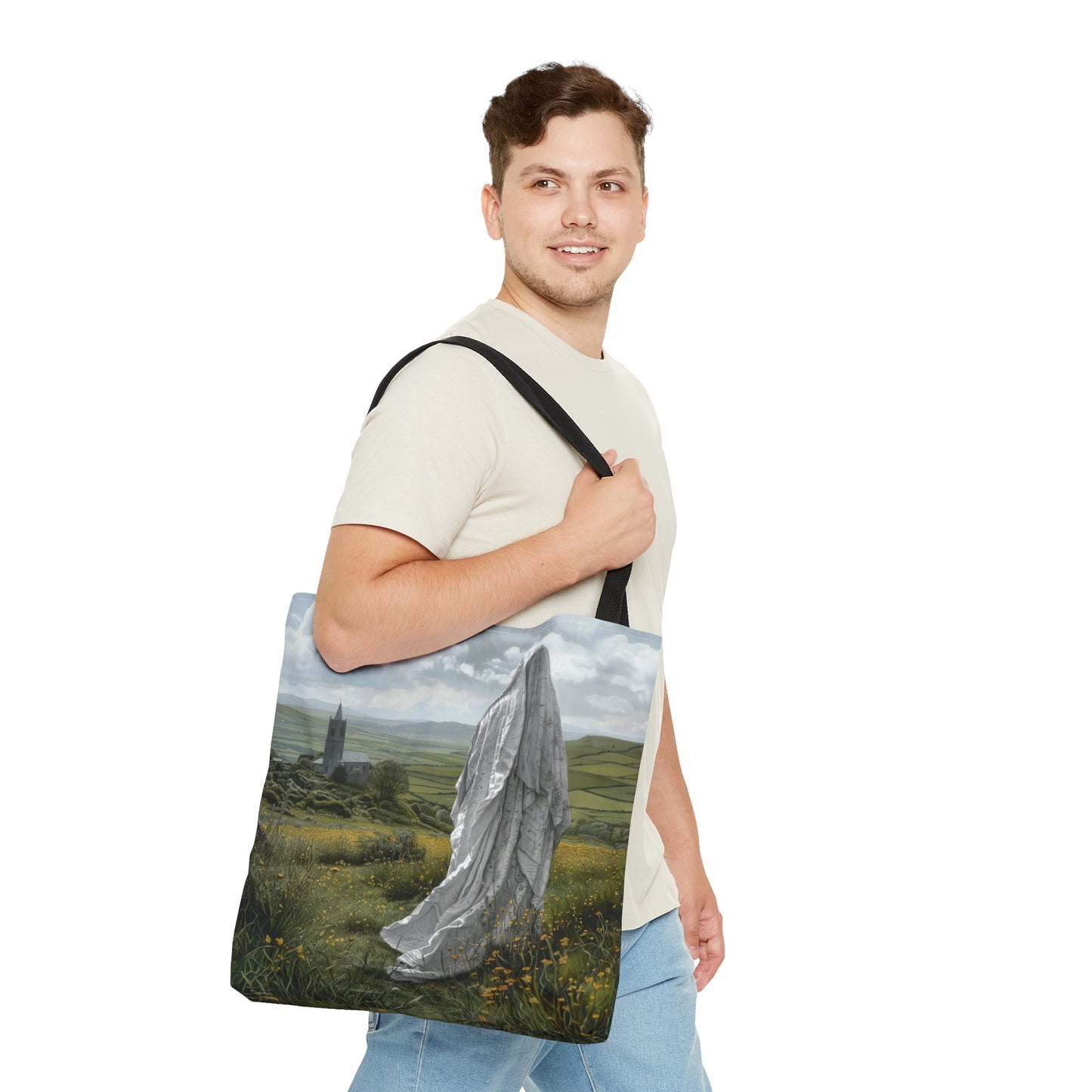 Saint Ælfthryth of Crowland / Saint Alfreda Tote Bag - Large Medium Small Faith Art Bag - Catholic Faith Purse - Religious Carry All