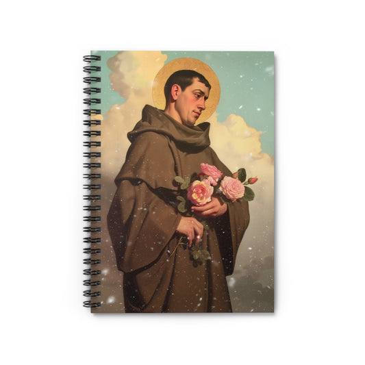 Saint Didacus of Alcala - Sanctified Souls Art - Religious Based Notebook - Spiral Notebook