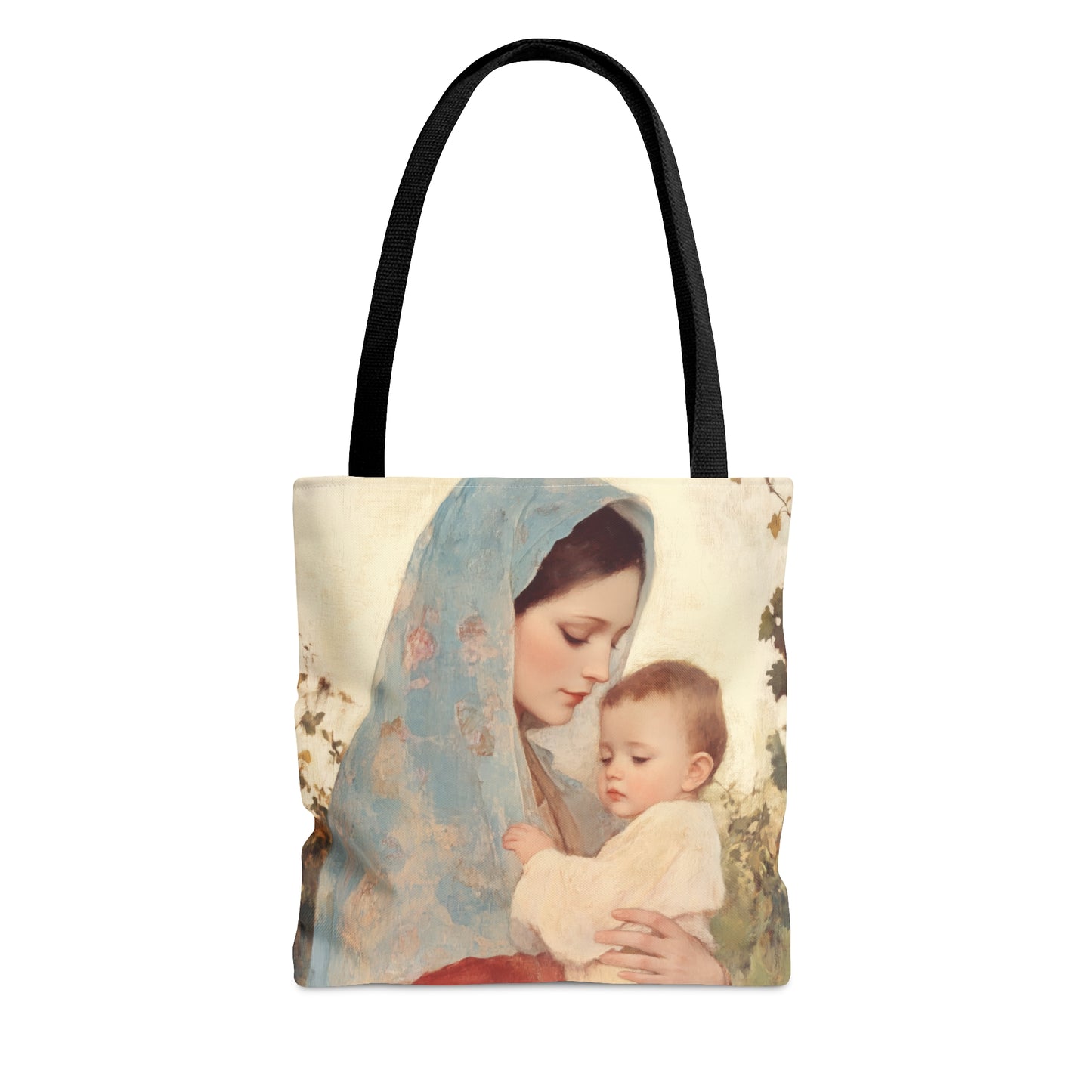 Our Lady of the Grapes / Out Lady of the Harvest - Tote Bag - Large Medium Small Faith Art Bag - Catholic Faith Purse - Mother Mary