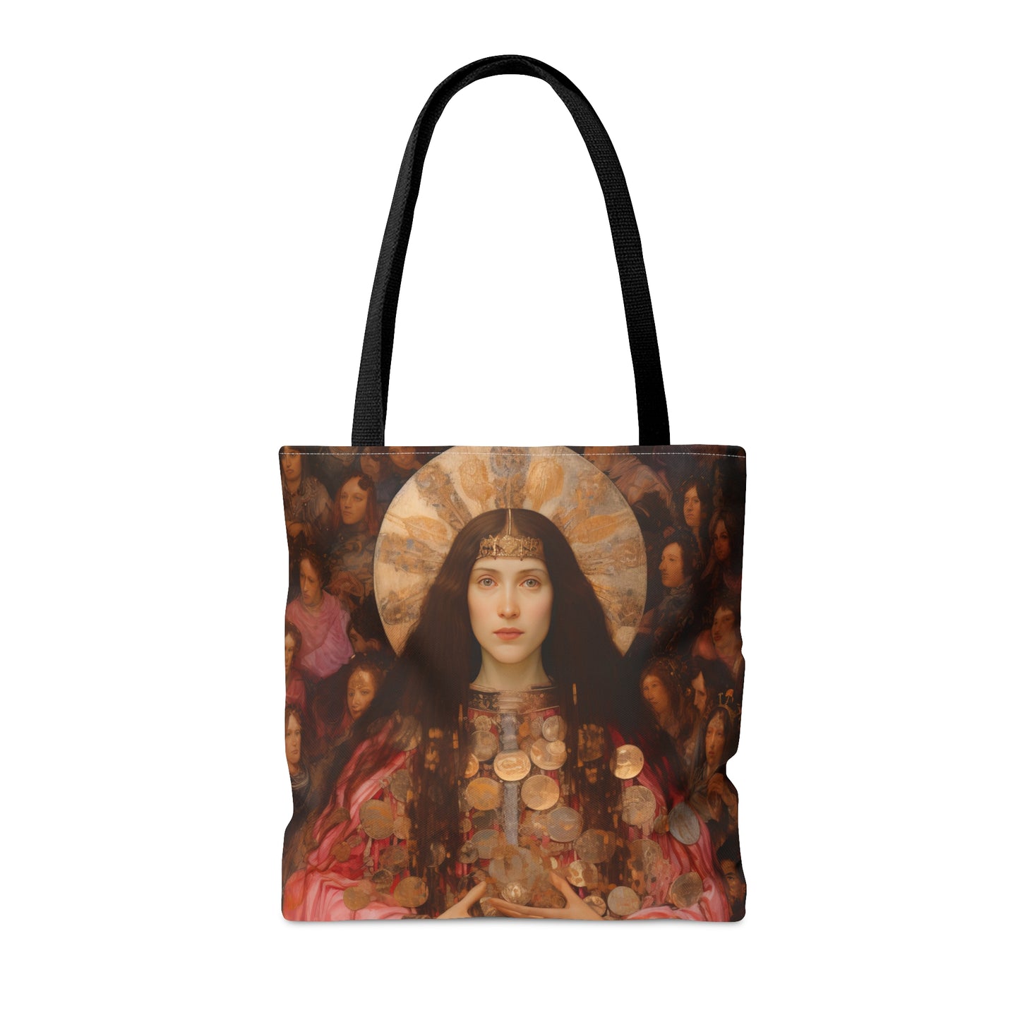 Saint Praxedes Tote Bag - Purse - Three sizes - Large Medium Small Faith Art Bag - Catholic faith carry-all purse - Double Sided