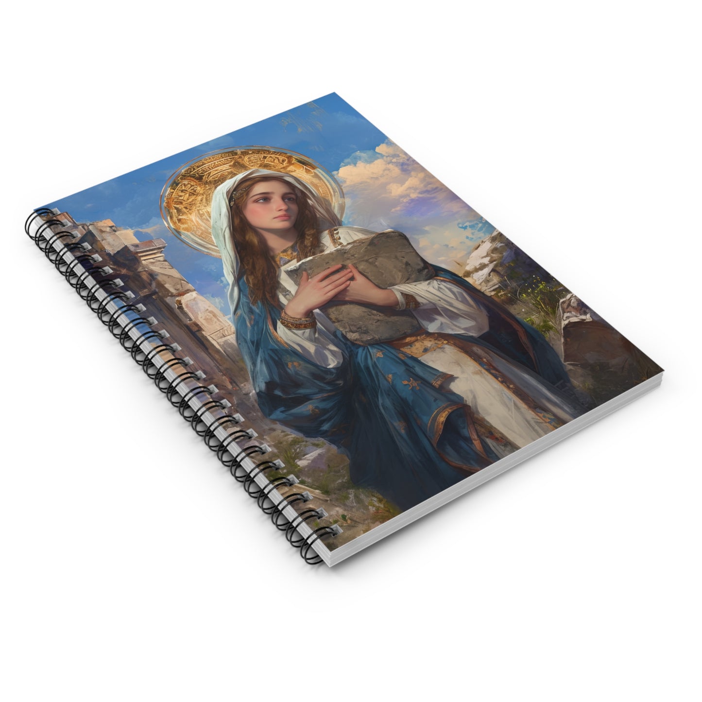 Saint Euphrasia of Constantinople Journal - Sanctified Souls Art - Religious Based Notebook - Spiral Notebook - Ruled Line