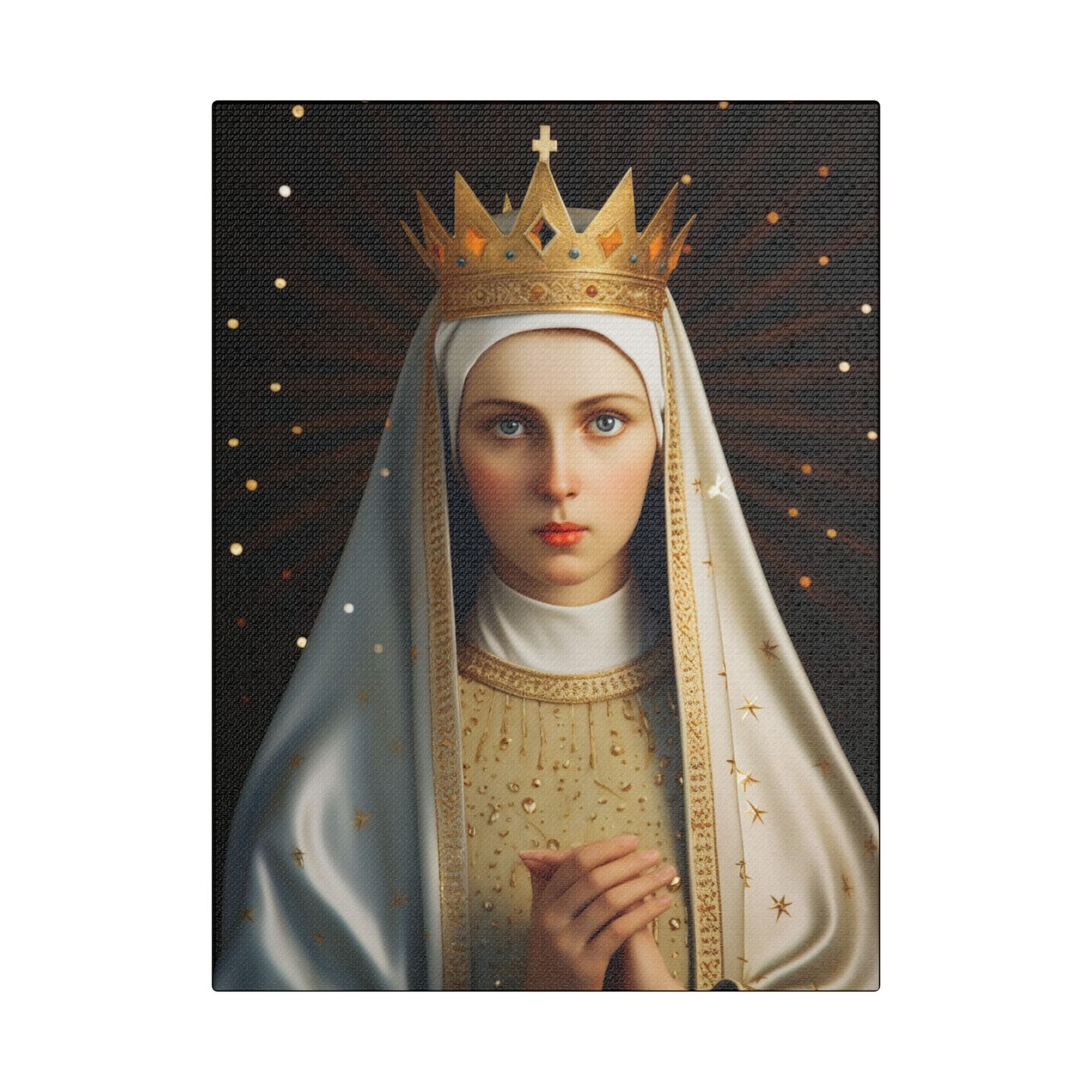 Saint Kinga of Poland Canvas Print - Multiple Sizes - Catholic Home art - Museum Wrapped Canvas - Sanctified Souls Print