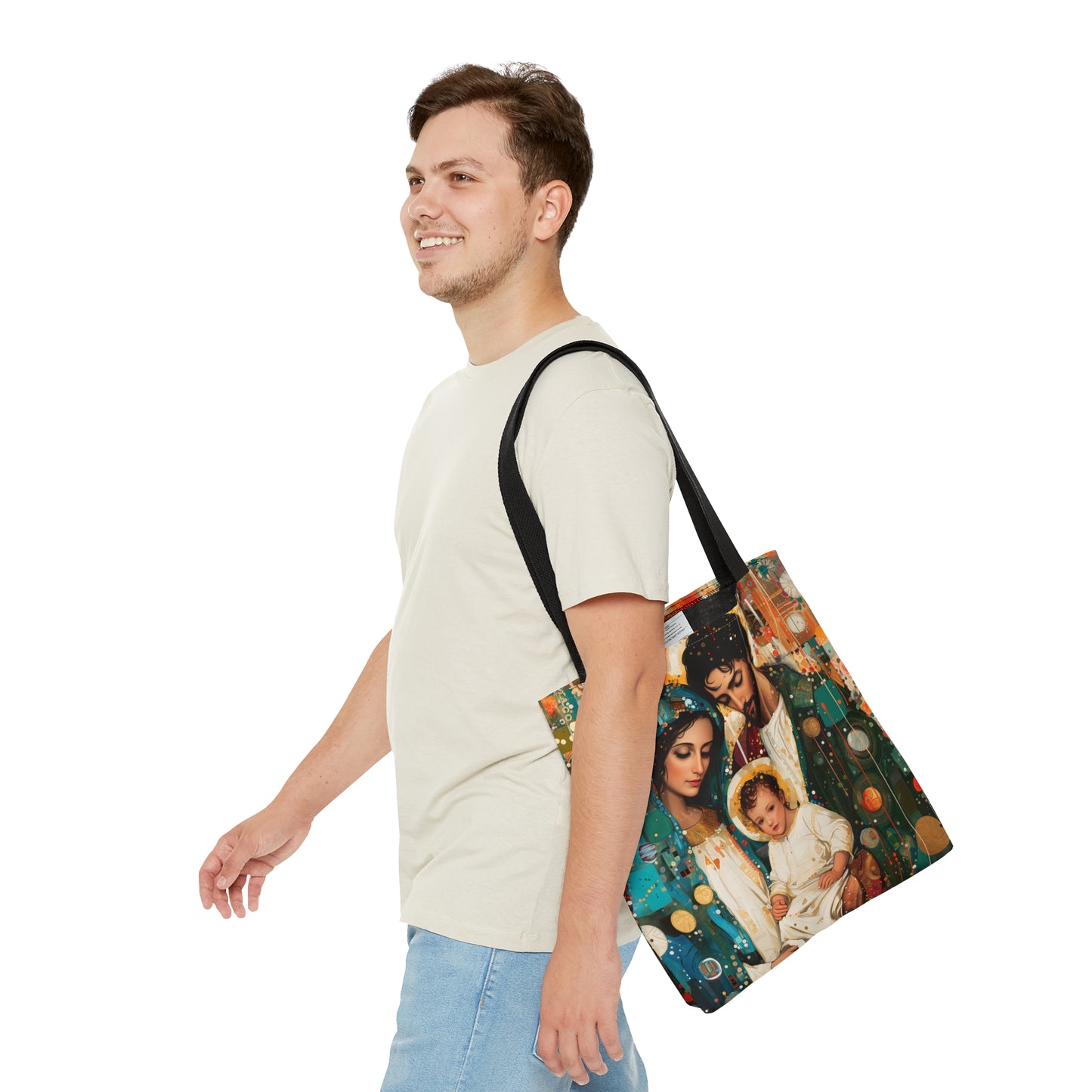 Eternal Light - The Holy Family Tote Bag - Purse - Three sizes - Large Medium Small Faith Art Bag - Catholic purse - Double Sided