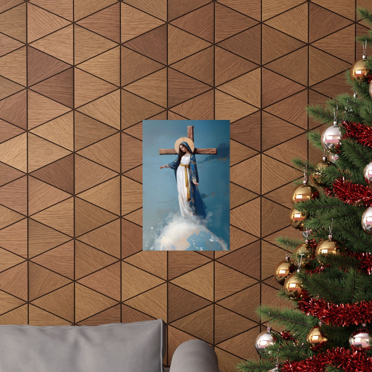 The Lady Of All Nations - Marian Devotion - Mother Mary - Sanctified Souls Print - Multiple Sizes - Premium Matte Vertical Posters