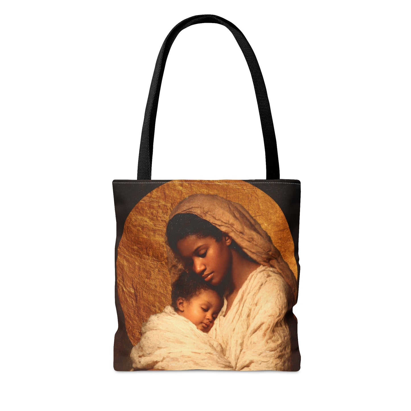 Our Lady of the Manger - Mother Mary and the Christ Child - Tote Bag - Large Medium Small Faith Art Bag - Catholic Faith Purse