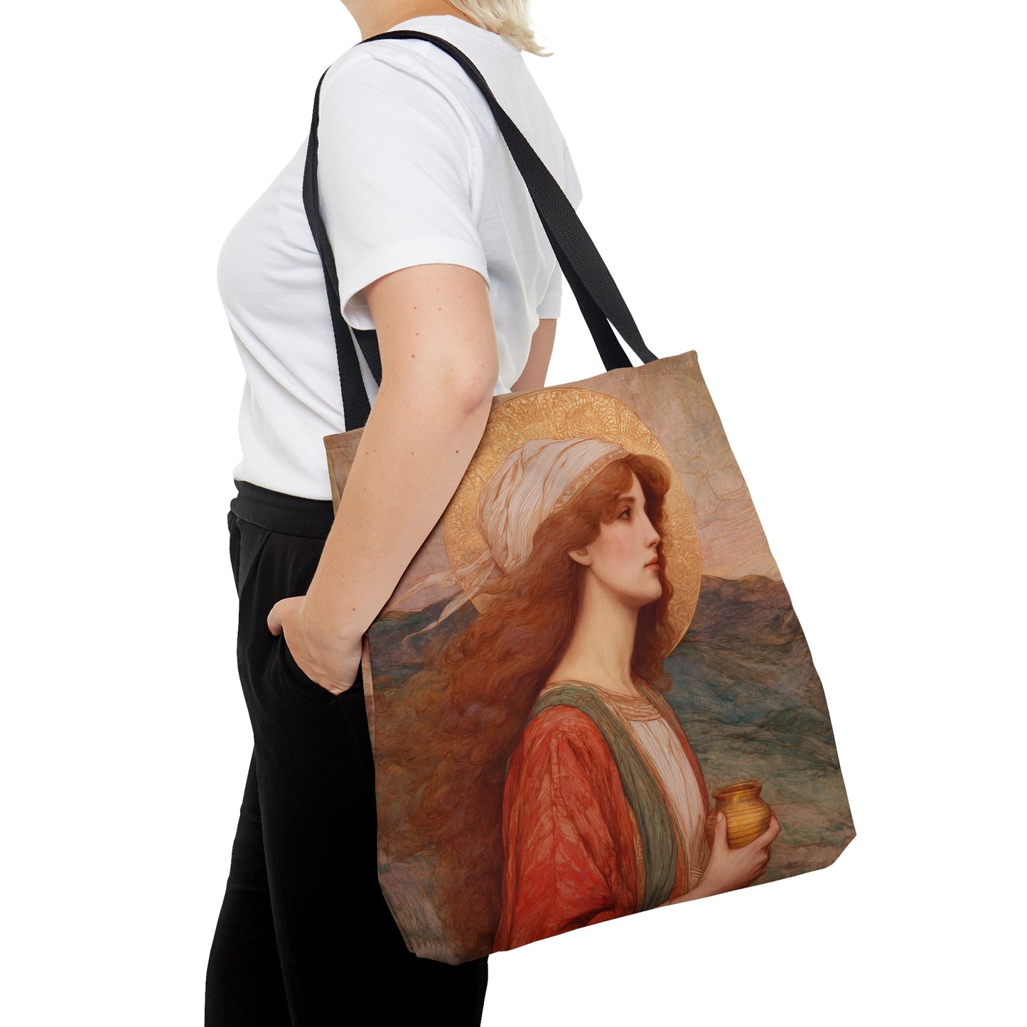 Saint Joanna - Tote Bag - Large Medium Small Faith Art Bag - Catholic Faith Purse