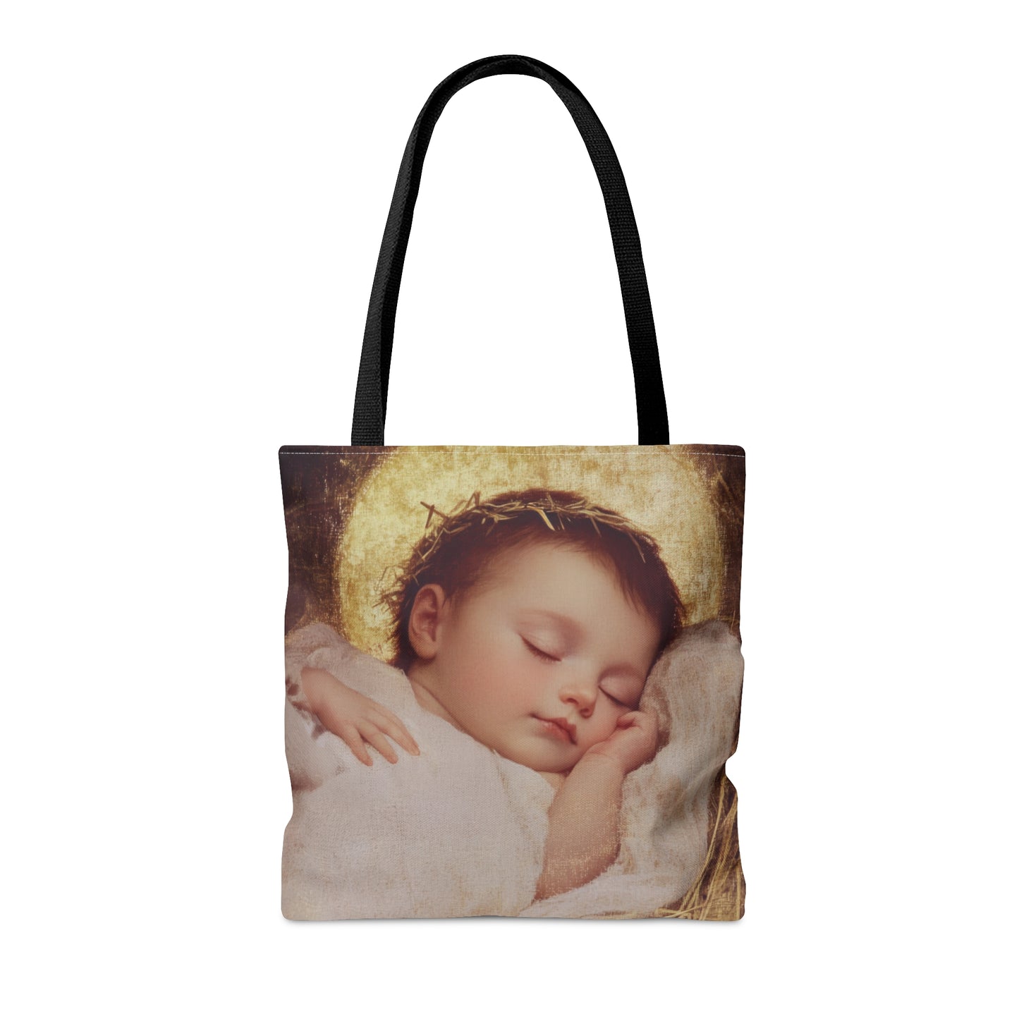 The Christ Child Born Into the Quiet of the World - Tote Bag - Large Medium Small Faith Art Bag - Catholic Faith Purse