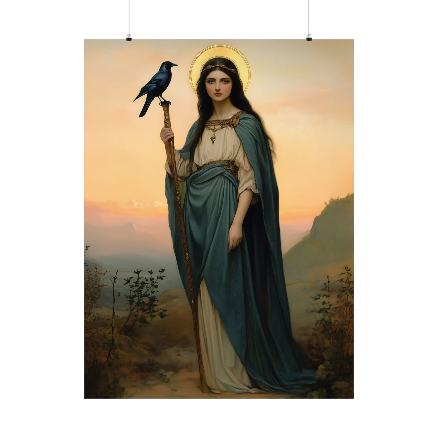 Saint Oda - Sanctified Souls Print - Multiple Sizes - Premium Posters - Catholic Art - Christian Home Decor Artwork