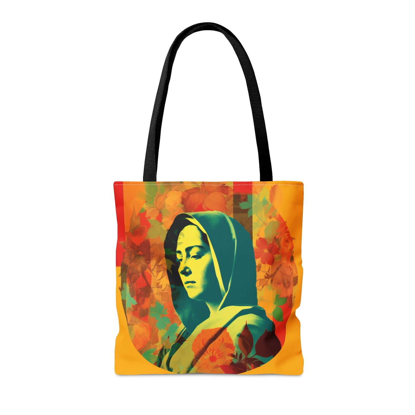 Mary Mother of God Tote Bag - Catholic faith inspired carry-all purse - day to day bag - Mary the Blessed Virgin - Double Sided