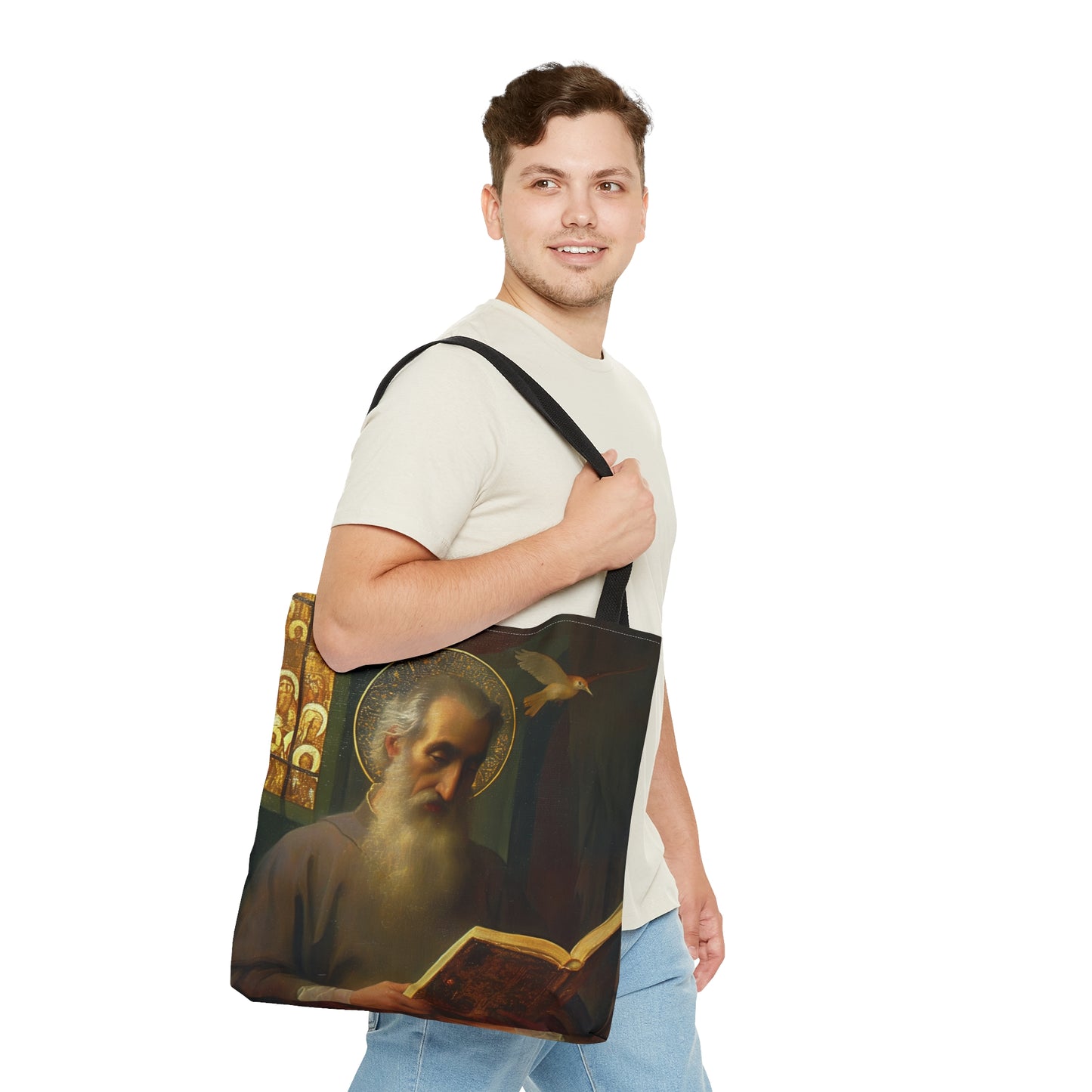 Saint Issac of Armenia Tote Bag - Large Medium Small Faith Art Bag - Catholic Faith Purse - Religious - Prayer Bag - Devotional Purse