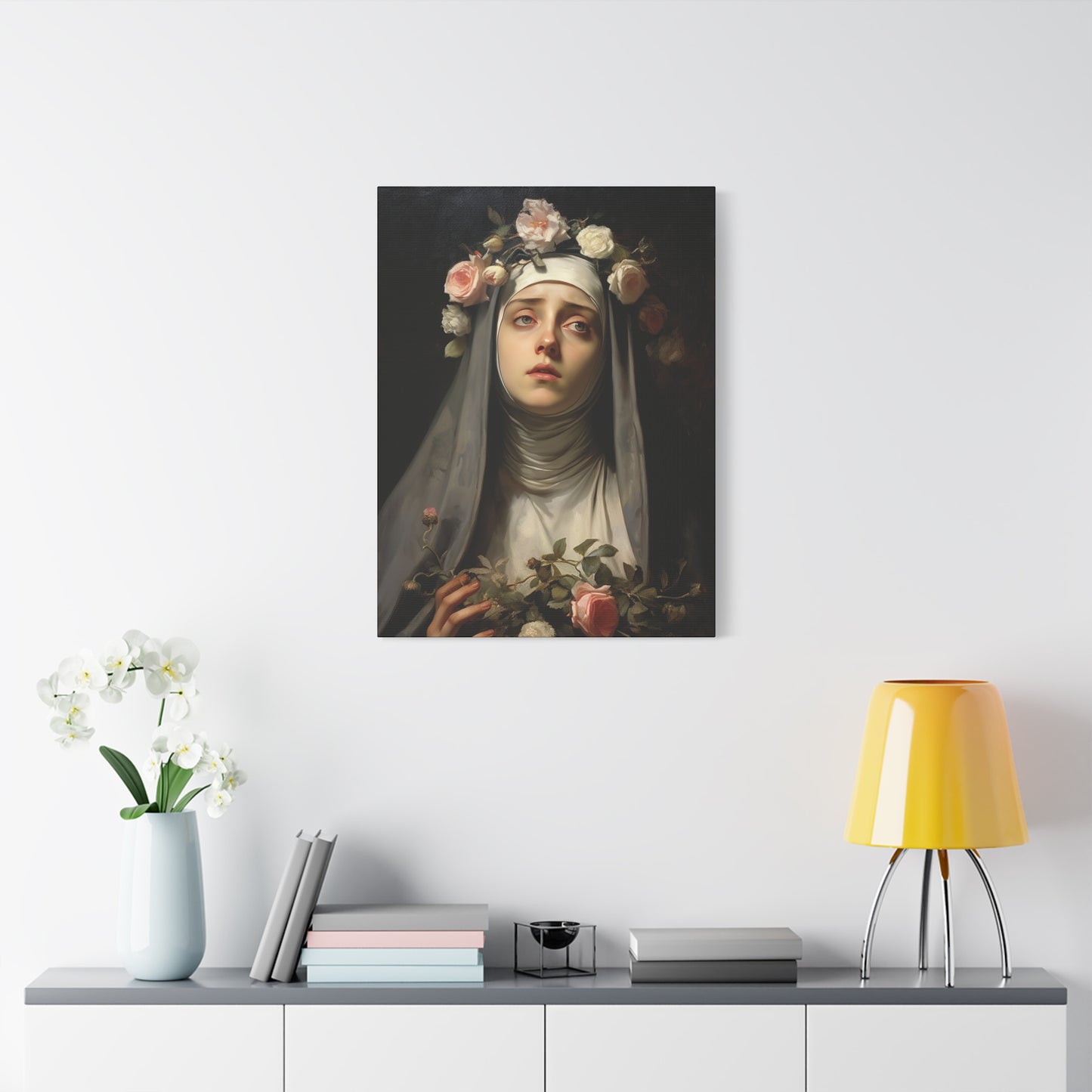 Saint Rose of Lima Canvas Print - Multiple Sizes - Catholic Home art - Museum Wrapped Canvas - Sanctified Souls Print