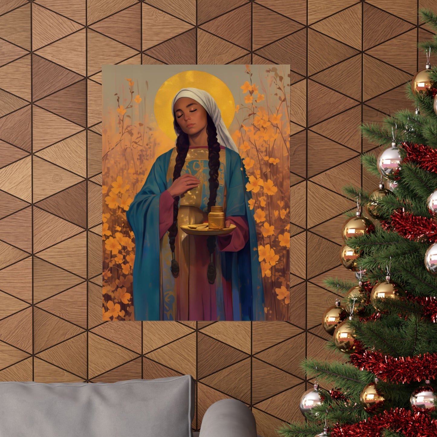 Saint Hermione of Ephesus - Sanctified Souls Print - Multiple Sizes - Premium Matte Vertical Posters