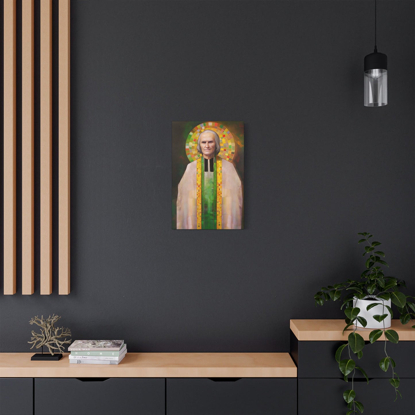 Saint John Vianney Canvas Print - Multiple Sizes - Catholic Home art - Museum Wrapped Canvas - Sanctified Souls Print