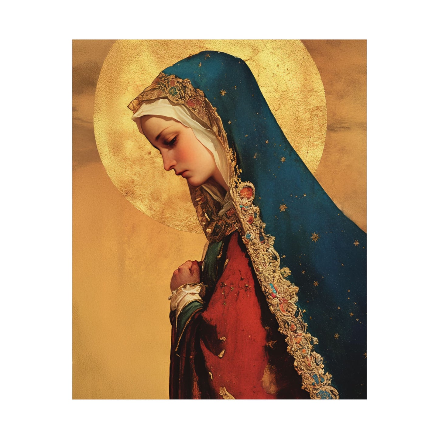 Our Lady of Mercy / Our Lady of Ransom -  Catholic Art - Multiple Sizes - Premium Posters - Catholic Art - Christian Home - Mother Mary