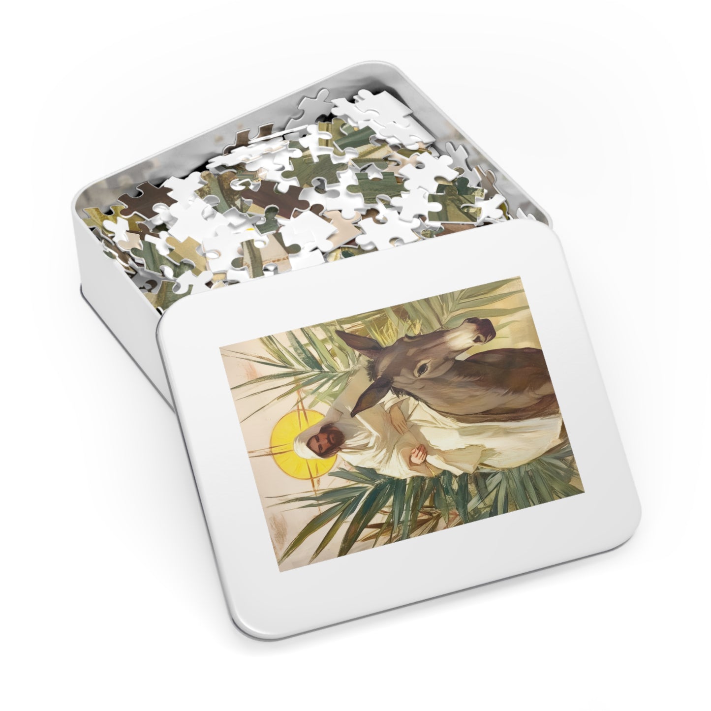 Benedictus Qui Venit (Blessed is He who comes) - Puzzle and Keepsake Tin - Religious Jigsaw Puzzle (30, 110, 252, 500,1000-Piece)