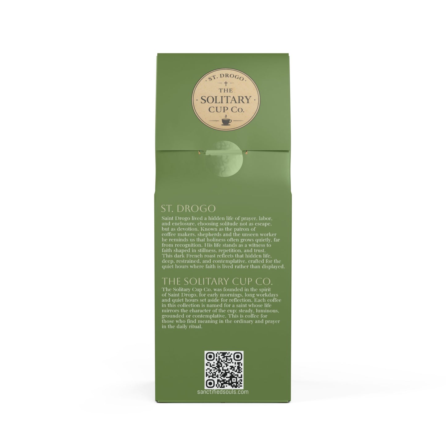 St. Drogo - The Namesake Roast (Dark French Roast) - St. Drogo - The Solitary Cup Co. - Artisan Catholic Saint Inspired Coffee - 12 oz.