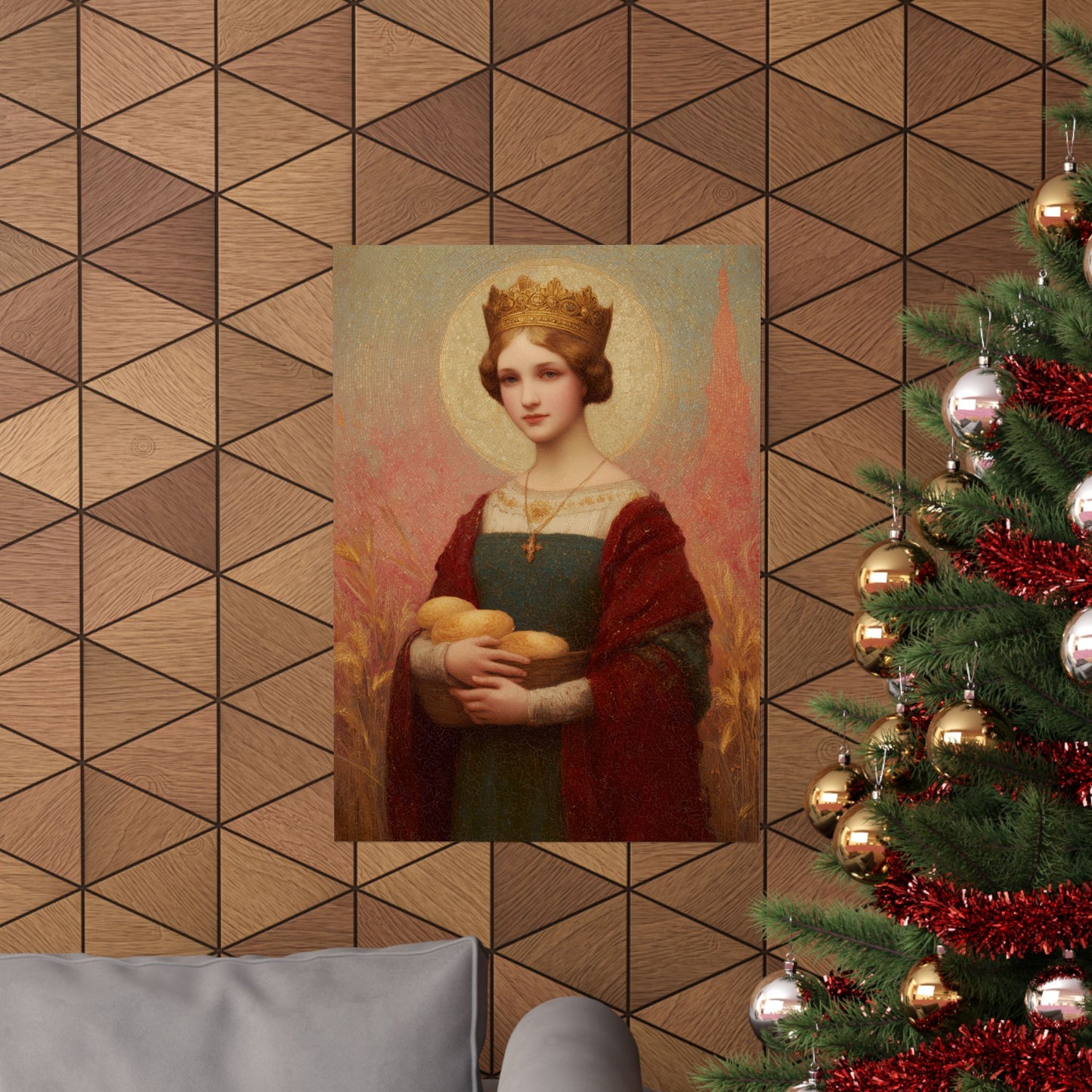 Saint Elizabeth of Hungary - Sanctified Souls Print - Multiple Sizes - Premium Matte Vertical Posters