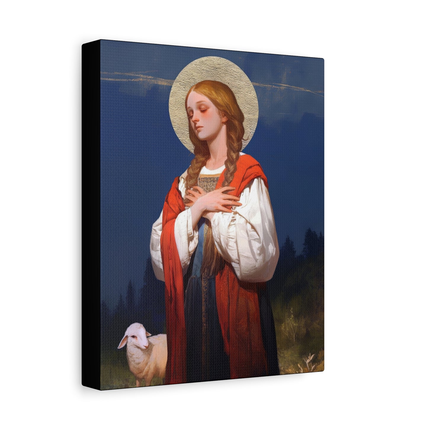 Saint Genevieve - Gallery Wrapped Canvas - Print - Religious Art for your Home - Catholic Art