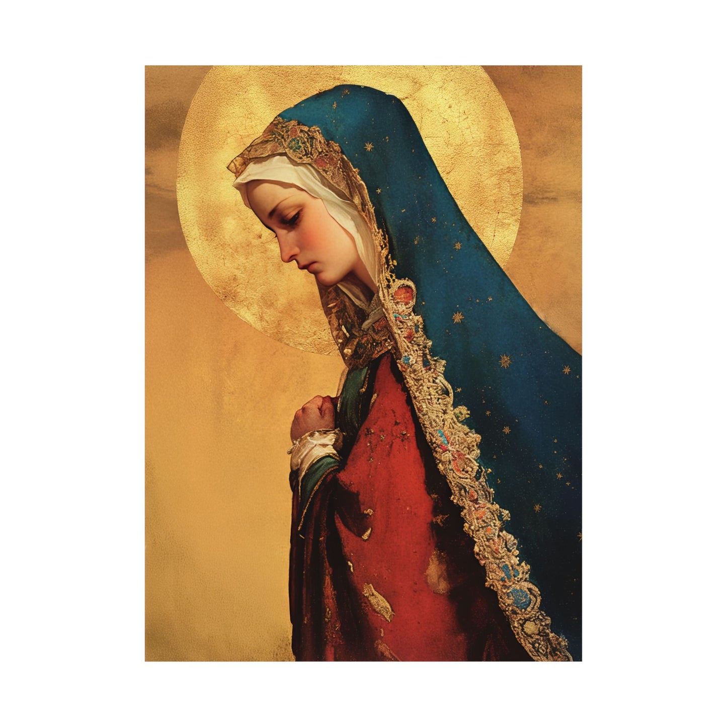 Our Lady of Mercy / Our Lady of Ransom -  Catholic Art - Multiple Sizes - Premium Posters - Catholic Art - Christian Home - Mother Mary