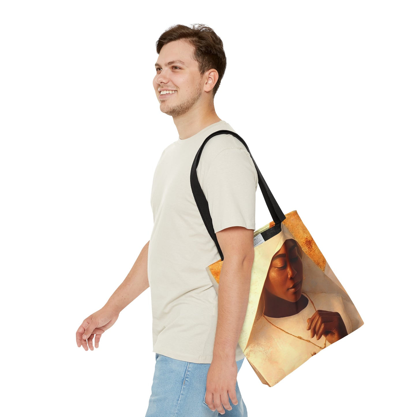 Blessed Marie-Clementine Anuarite Nengapeta Tote Bag - Large Medium Small Faith Art Bag - Catholic Faith Purse - Double Sided