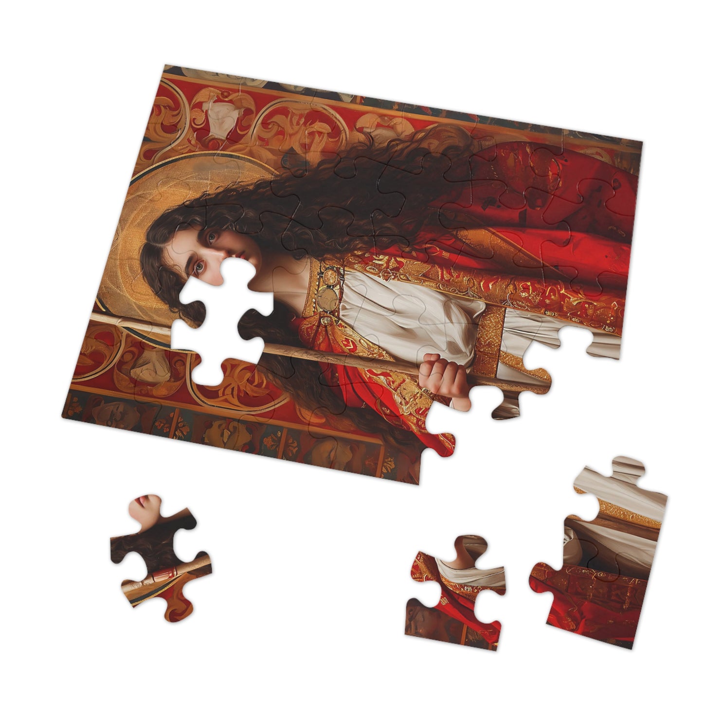 Saint Adela of Normandy - Puzzle and Keepsake Tin - Religious Jigsaw Puzzle (30, 110, 252, 500,1000-Piece) - Religious Puzzle