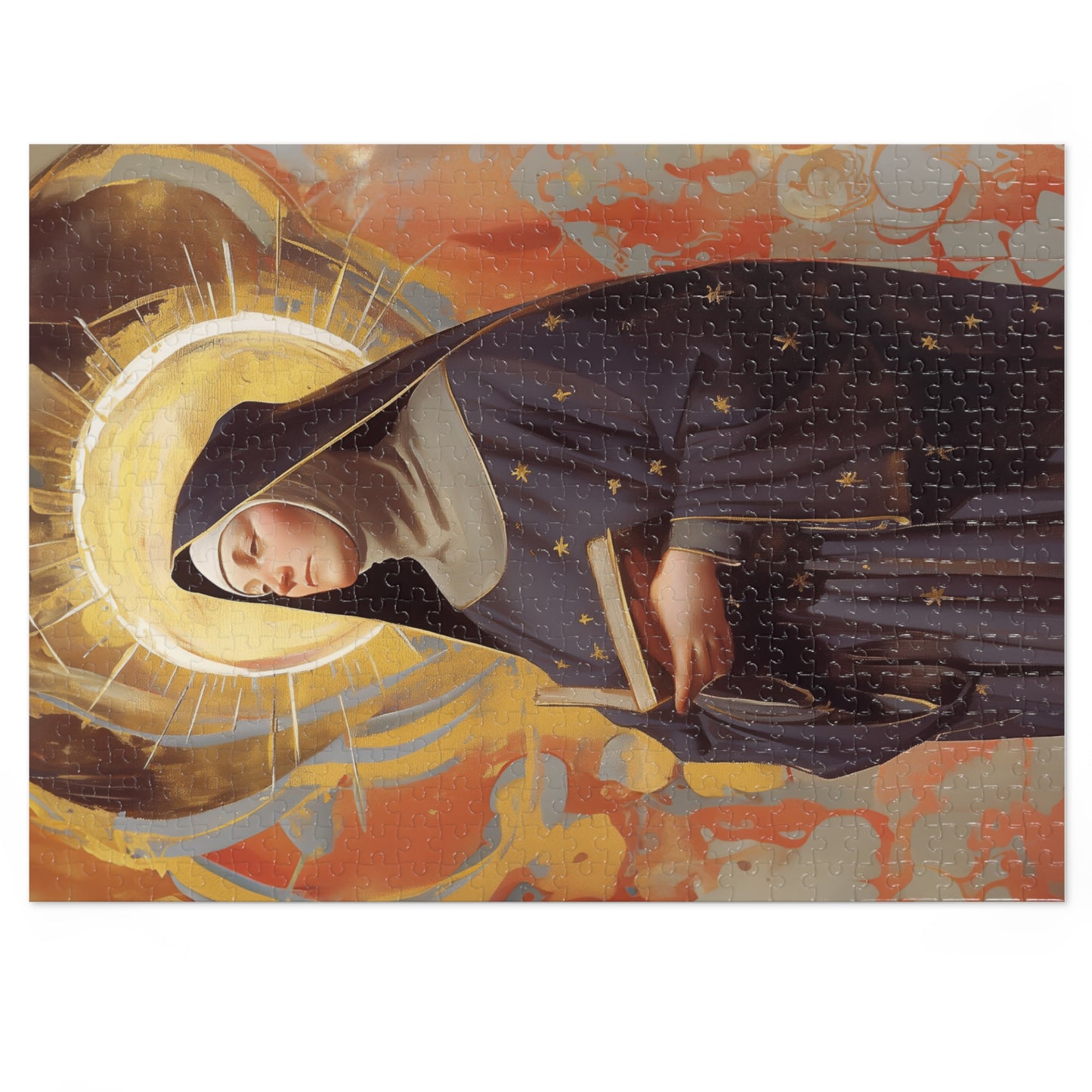 Saint Monica of Hippo - Puzzle and Keepsake Tin - Religious (30, 110, 252, 500,1000) - Religious Puzzle - Gifts for Catholic Families