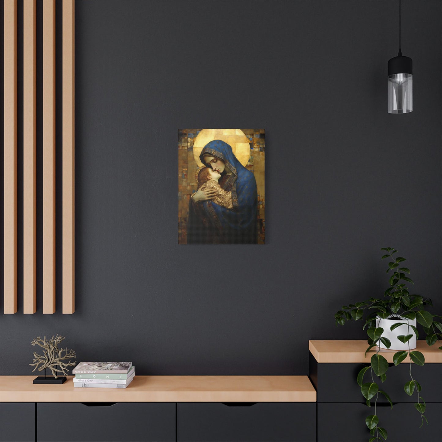 Madonna and Child - Museum Wrapped Canvas - Sanctified Souls Print - Religious Art for your Home - The Virgin Mary and The Christ Child