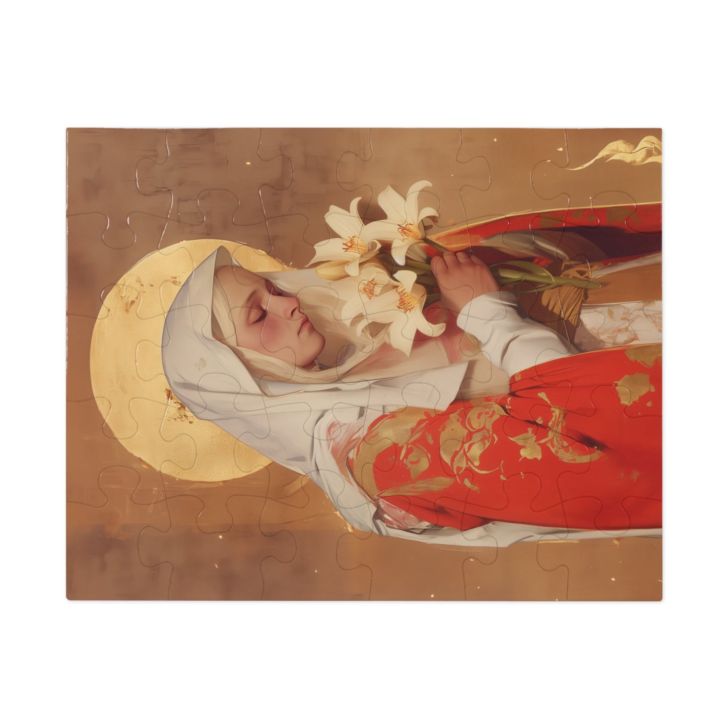 Saint Faith of Agen - Puzzle & Keepsake Tin - Religious Jigsaw Puzzle (30, 110, 252, 500,1000-Piece)