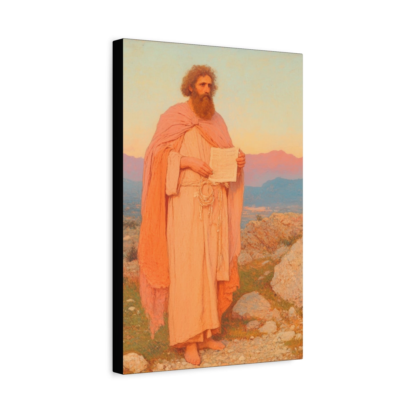 Obadiah - Keeper of the Lord's Warning and Mercy - Gallery Wrapped Canvas - Print - Religious Art for your Home - Catholic Art