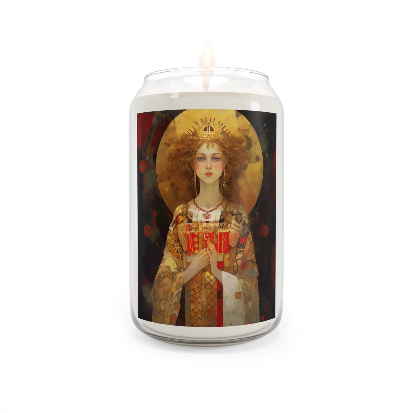 Saint Ursula  - Scented Prayer Candle, 13.75oz - Tall Size - Religious Prayer Candle - Catholic Art