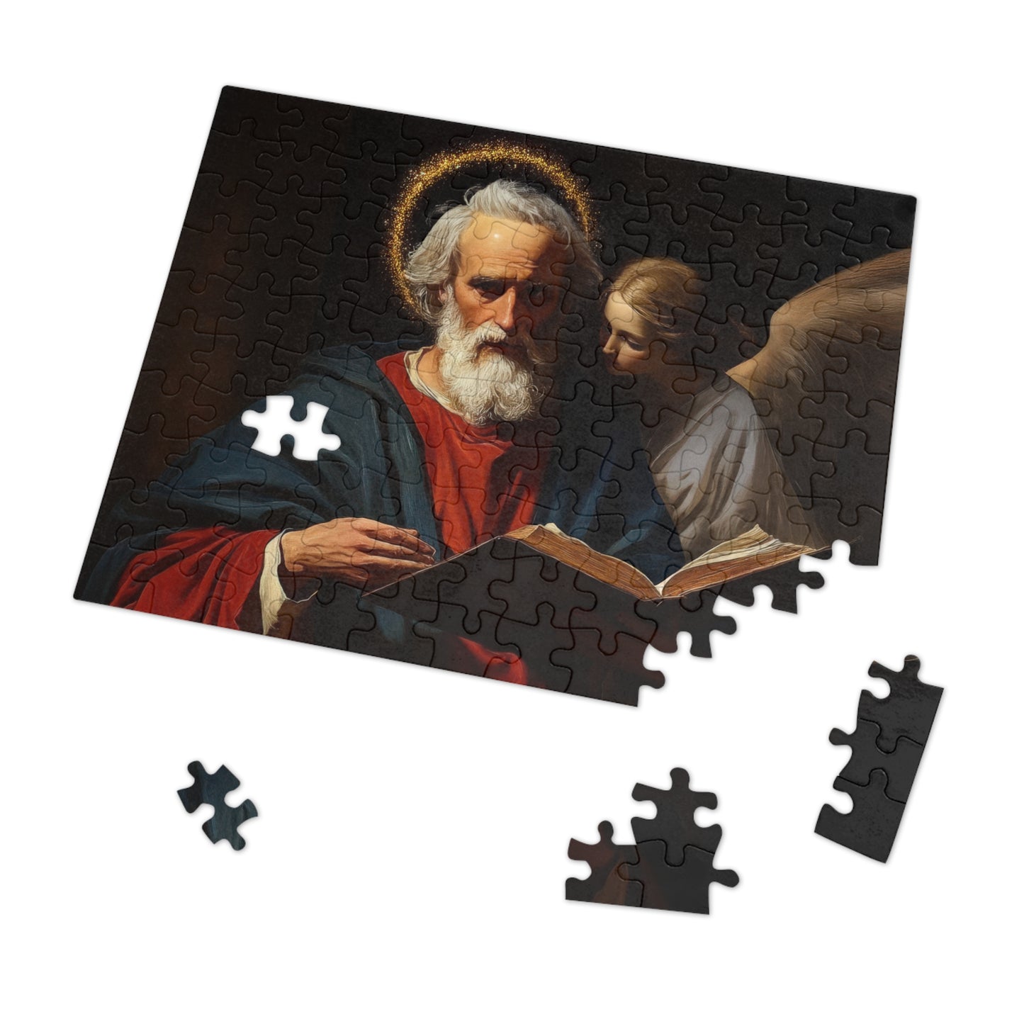 Saint Matthew the Apostle - Puzzle and Keepsake Tin - Religious Jigsaw Puzzle (30, 110, 252, 500,1000-Piece) - Religious Puzzle