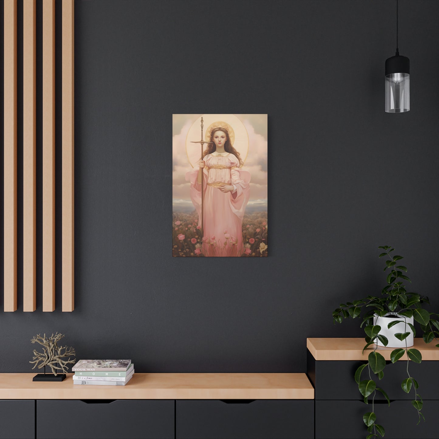 Saint Philomena Canvas Print - Multiple Sizes - Catholic Home art - Museum Wrapped Canvas - Sanctified Souls Print