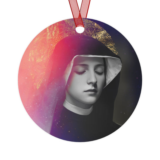 Saint Faustina Kowalska Ornament - Religious Holiday Christmas Ornament and Keepsake - Double sided Keepsake Religious Ornament