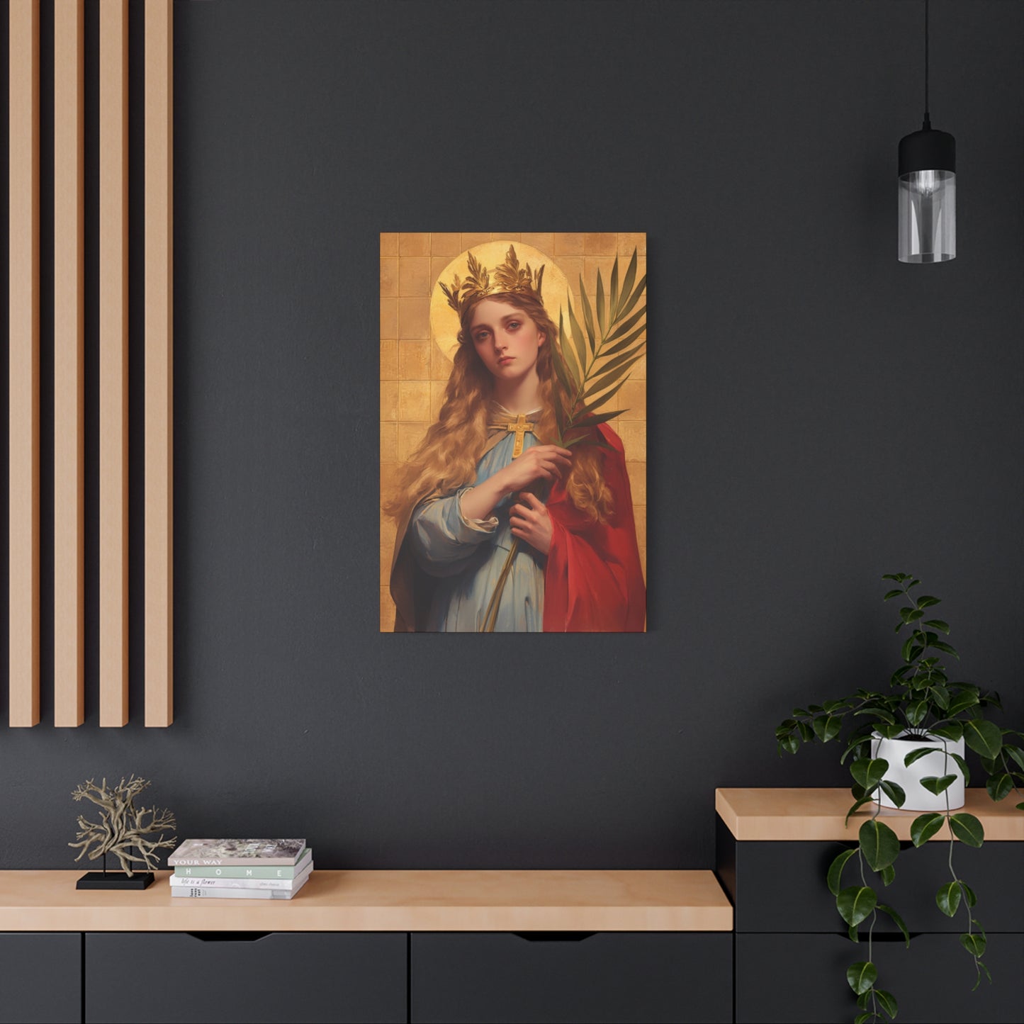 Saint Agrippina - Gallery Wrapped Canvas - Print - Religious Art for your Home - Catholic Art