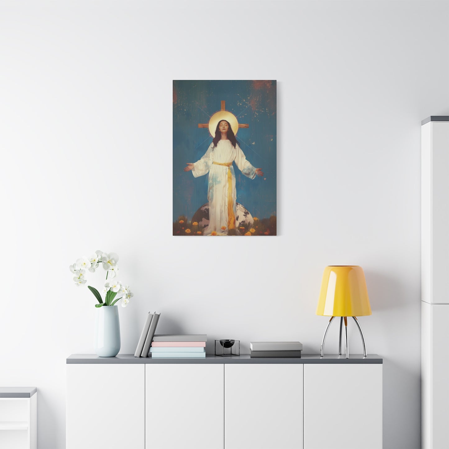 Our Lady of Akita - Mother Mary - Gallery Wrapped Canvas - Print - Religious Art for your Home - Catholic