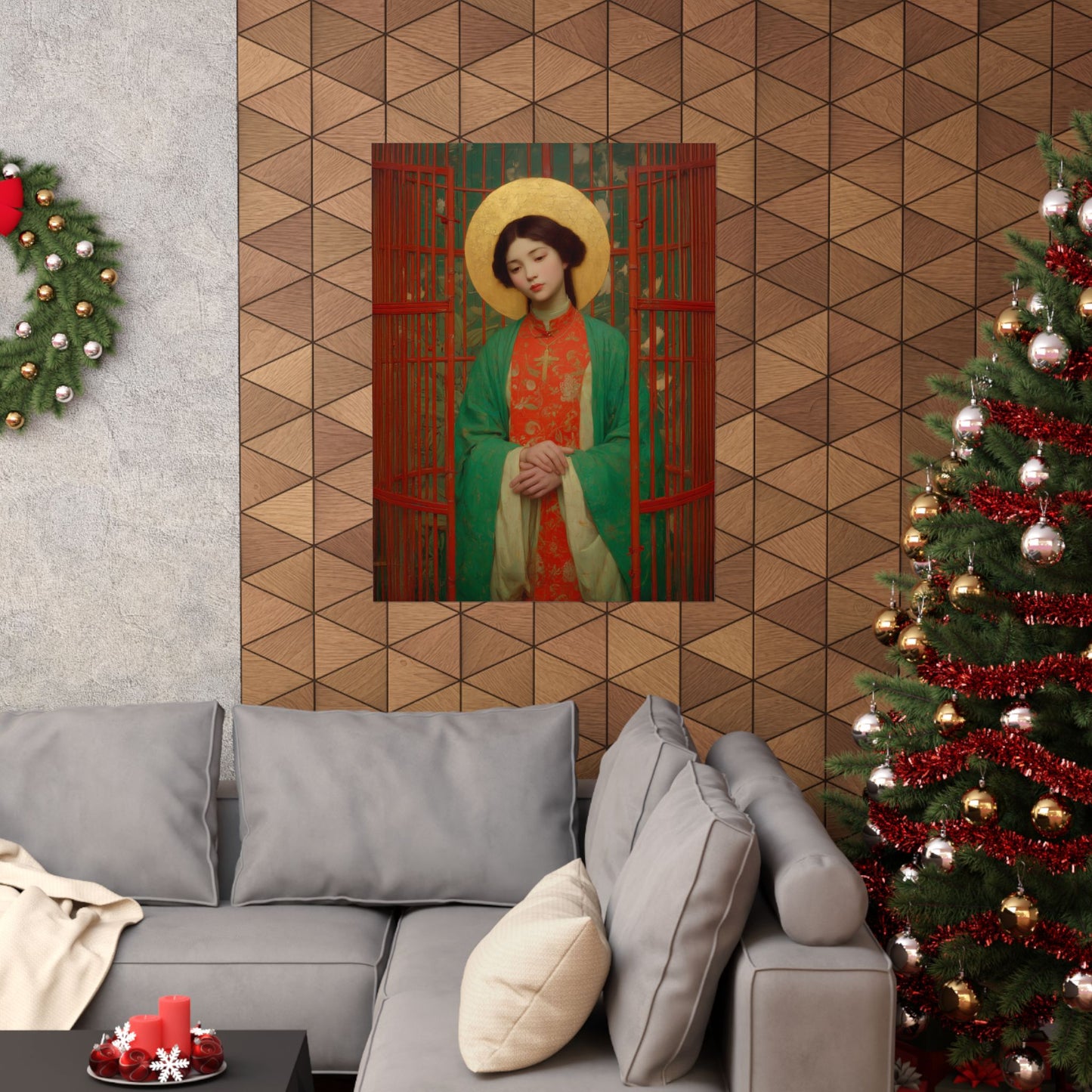 Saint Agnes Tsao Kou Ying  - Sanctified Souls Print - Multiple Sizes - Premium Posters - Catholic Art - Christian Home Decor Artwork