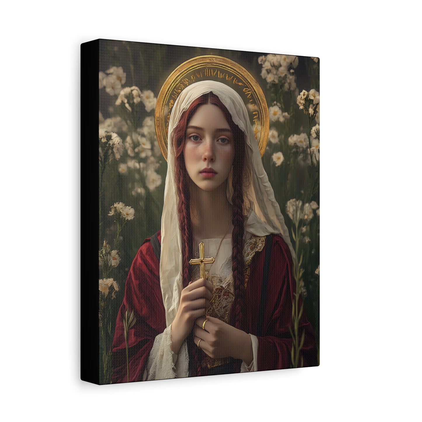 Saint Hilaria - Gallery Wrapped Canvas - Print - Religious Art for your Home - Catholic Art