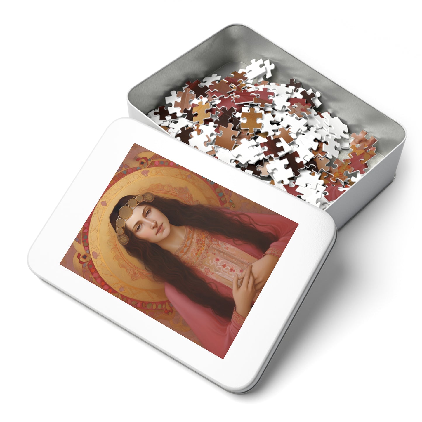 Saint Apollonia - Puzzle and Keepsake Tin - Religious Jigsaw Puzzle (30, 110, 252, 500,1000-Piece) - Religious Puzzle