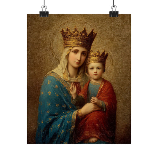Madonna della Strada - Our Lady of the Way - Sanctified Souls Print - Multiple Sizes - Premium Matte Vertical Posters