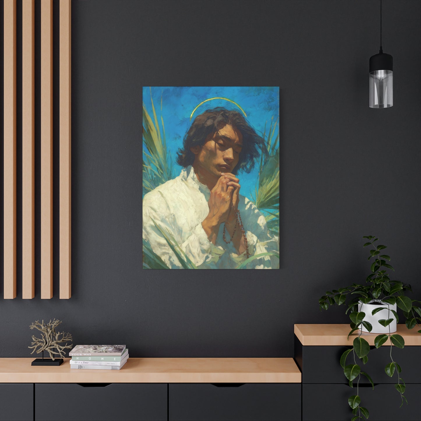 Saint Lorenzo Ruiz - Multiple Sizes - Catholic Home art - Museum Wrapped Canvas - Sanctified Souls Print - Catholic Martyr Art
