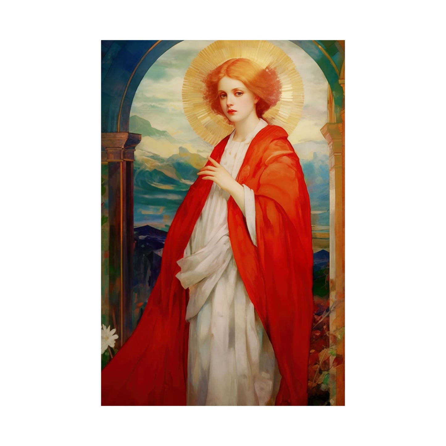 Saint Bibiana - Sanctified Souls Print - Multiple Sizes - Premium Matte Vertical Posters