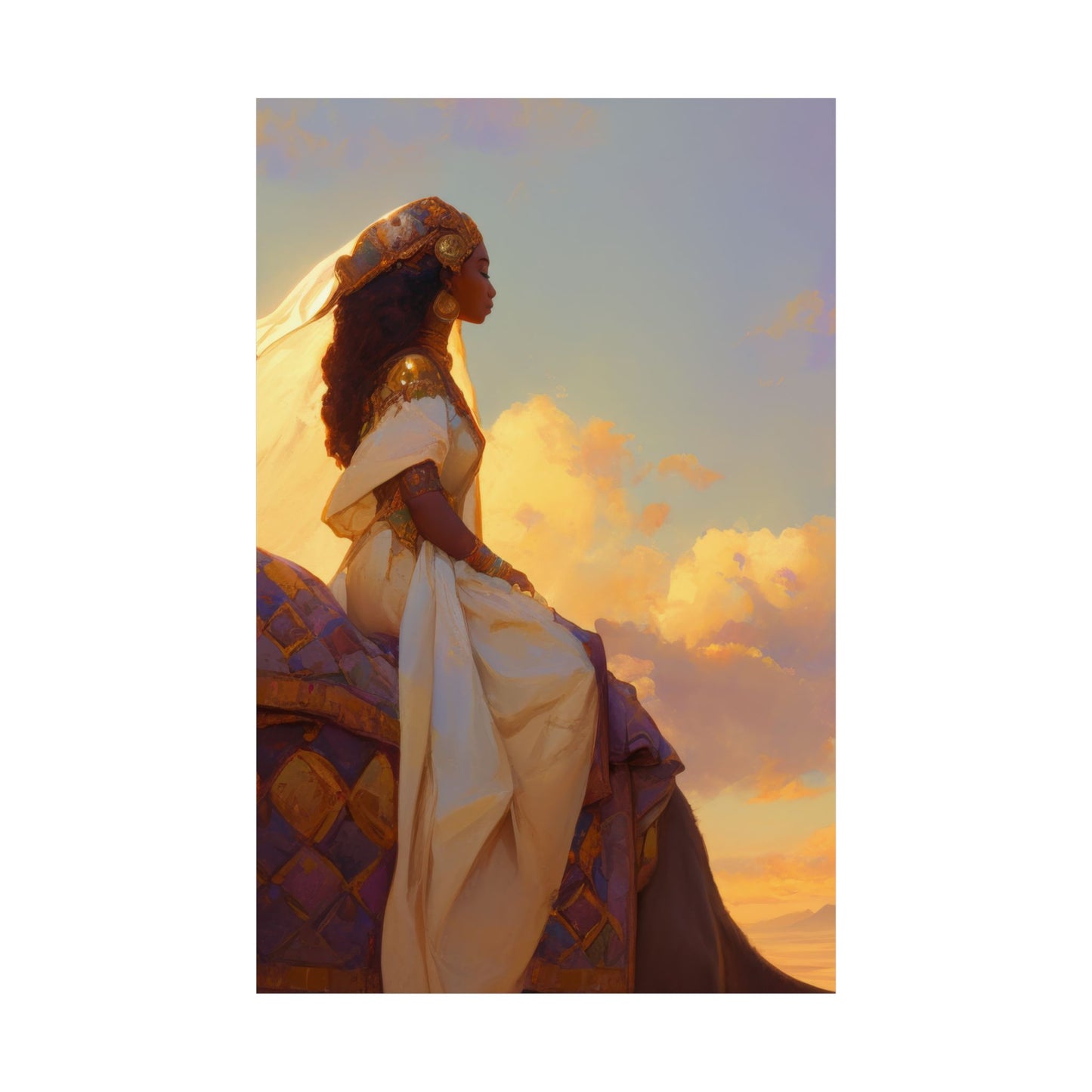 Queen of Sheba - Sanctified Souls Print - Multiple Sizes - Premium Matte Vertical Posters